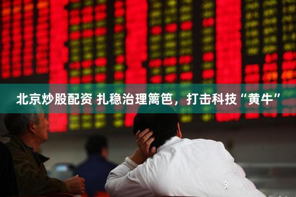 北京炒股配资 扎稳治理篱笆，打击科技“黄牛”