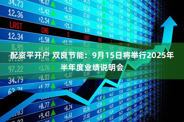 配资平开户 双良节能：9月15日将举行2025年半年度业绩说明会